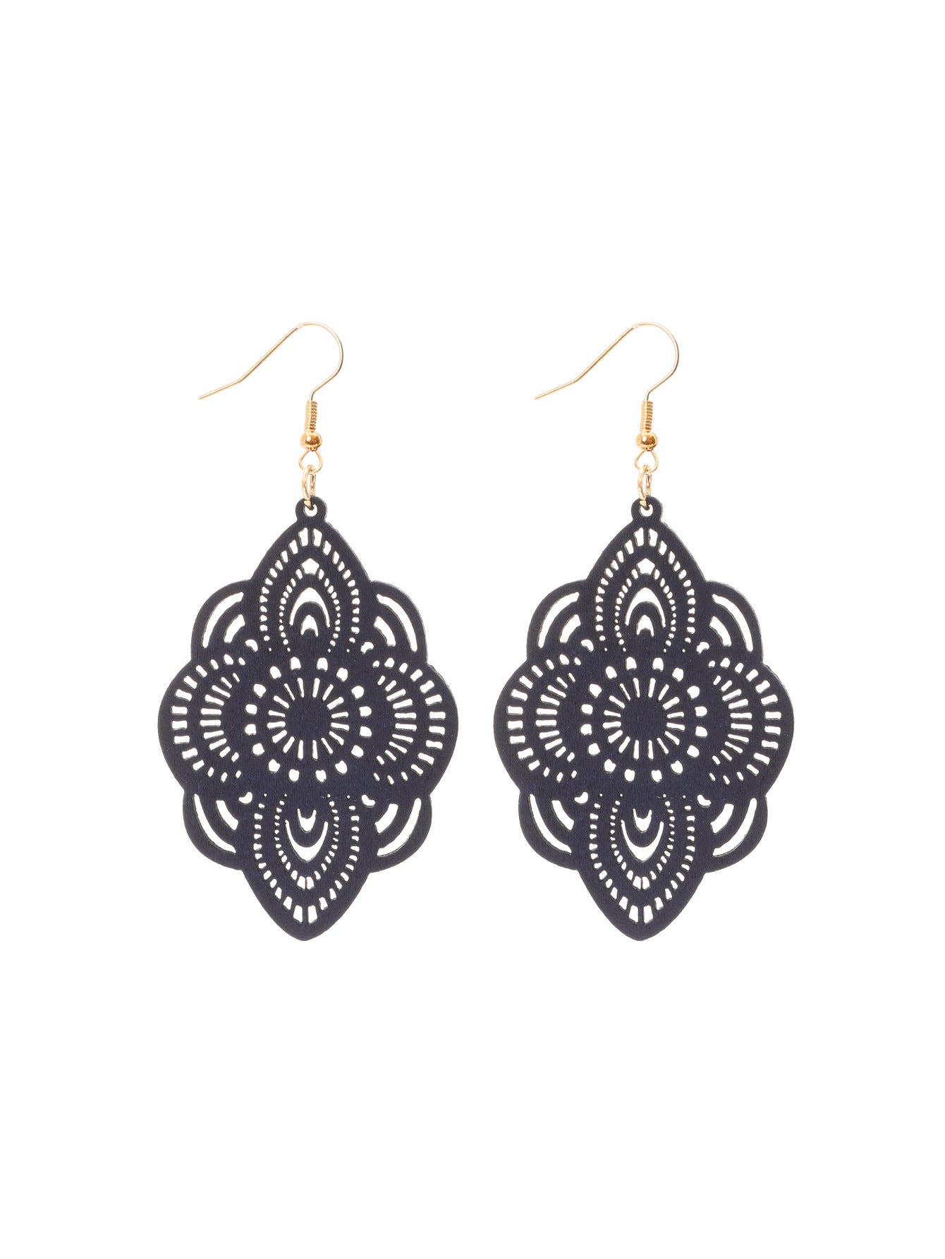Wholesale Carved Pattern Pendant Vintage Elegant Earrings